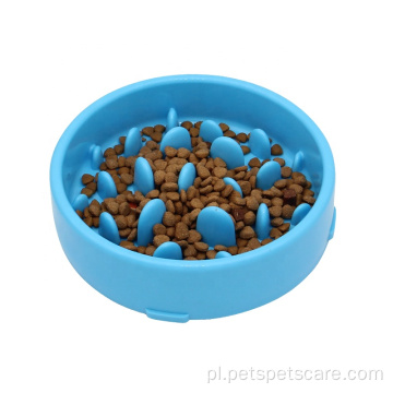 Poślizg plastikowy powolny karmnik Pet Pies Food Bowl